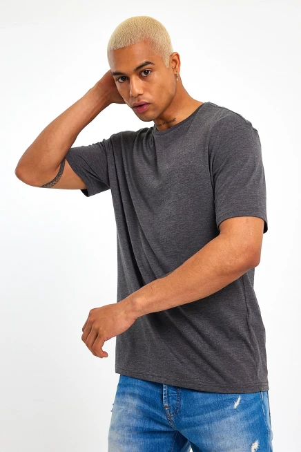 Süperlife Erkek Bisiklet Yaka  Standart &Regular Fit Tişort SPR21Y30