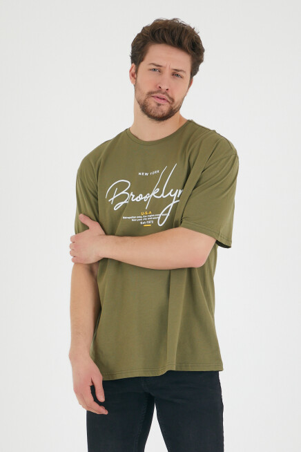 Süperlife Erkek Bisiklet Yaka Standart &Regular Fit Tişort SPR22TS110