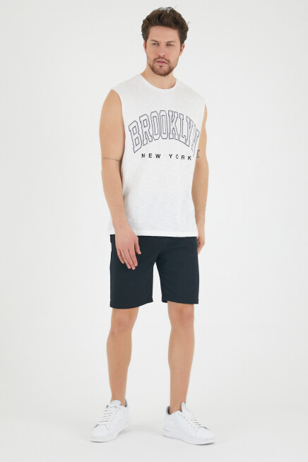 Süperlife Erkek Bisiklet Yaka Regular Fit  Brooklyn Baskılı  Tişört SPR22TS116