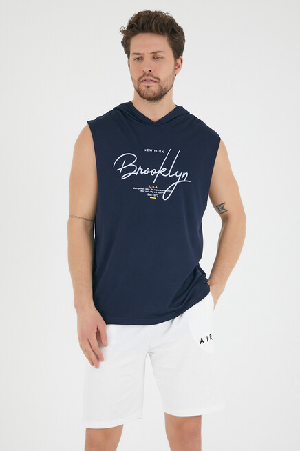 Süperlife Erkek Kapşonlu Regular Fit Tişört SPR22TS118