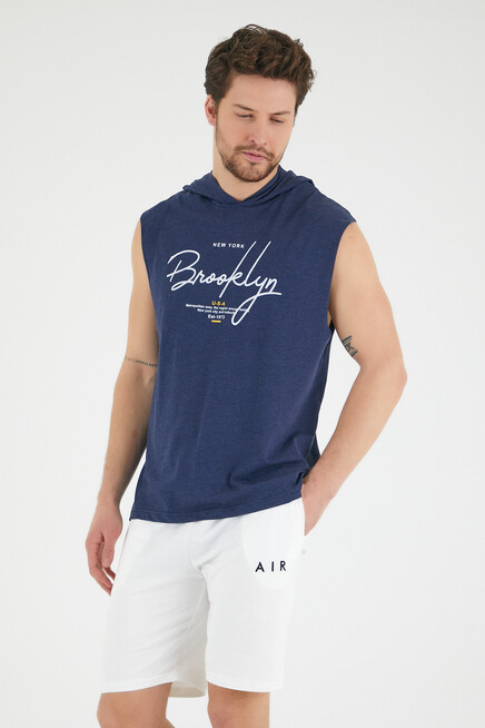 Süperlife Erkek Kapşonlu Regular Fit Tişört SPR22TS118