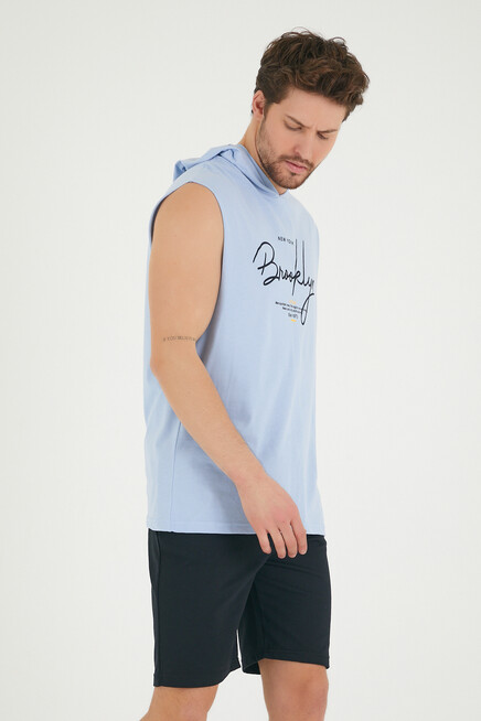 Süperlife Erkek Kapşonlu Regular Fit Tişört SPR22TS118