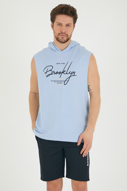 Süperlife Erkek Kapşonlu Regular Fit Tişört SPR22TS118