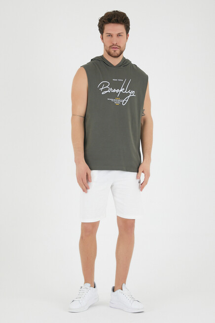 Süperlife Erkek Kapşonlu Regular Fit Tişört SPR22TS118