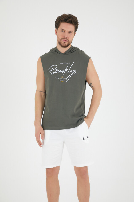 Süperlife Erkek Kapşonlu Regular Fit Tişört SPR22TS118