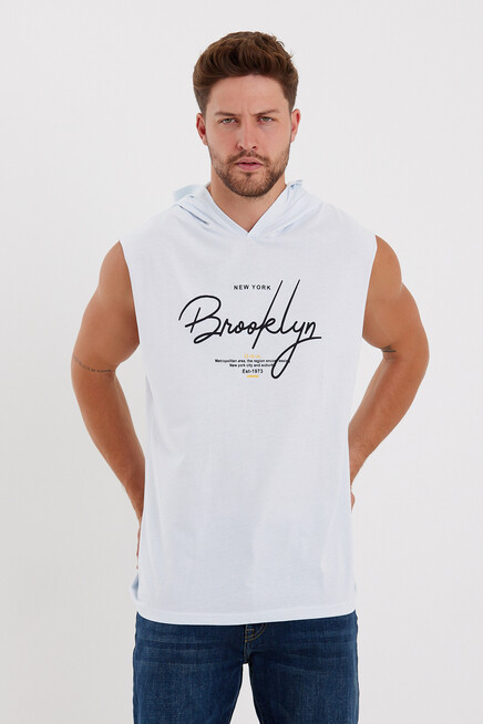 Süperlife Erkek Kapşonlu Regular Fit Tişört SPR22TS118