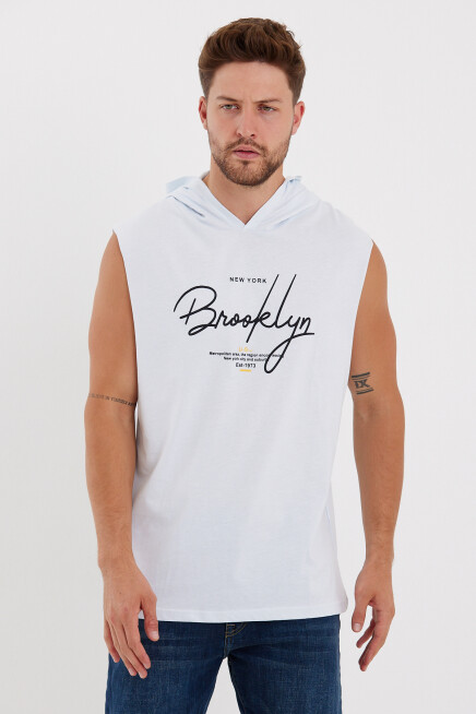 Süperlife Erkek Kapşonlu Regular Fit Tişört SPR22TS118