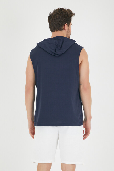 Süperlife Erkek Kapşonlu Regular Fit Brooklyn Baskılı Tişört SPR22TS121