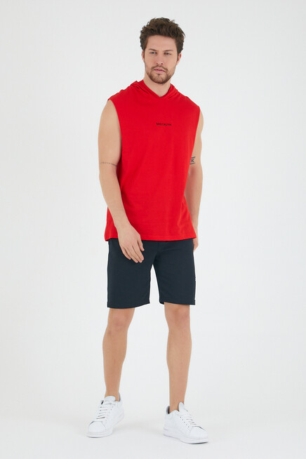 Süperlife Erkek Kapşonlu Regular Fit Brooklyn Baskılı Tişört SPR22TS121