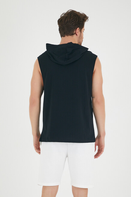 Süperlife Erkek Kapşonlu Regular Fit Brooklyn Baskılı Tişört SPR22TS121