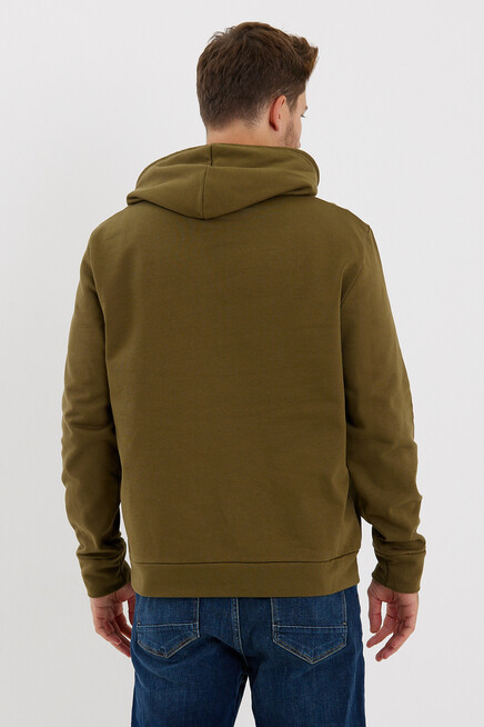 Süperlife Erkek Kapşonlu Regular Fit Brooklyn Baskılı İnce Sweatshirt SPR23SW361