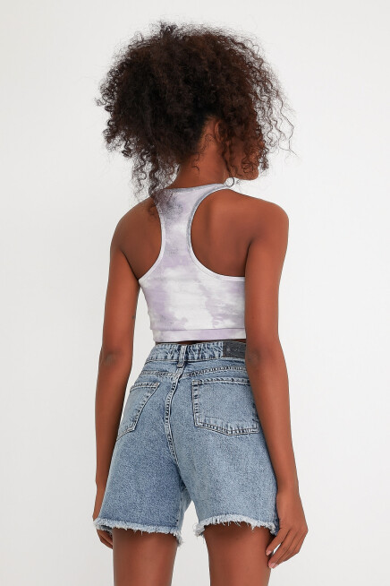 Süperlife Kadın Crop Slim Fit Atlet-Tişort SPR21Y18