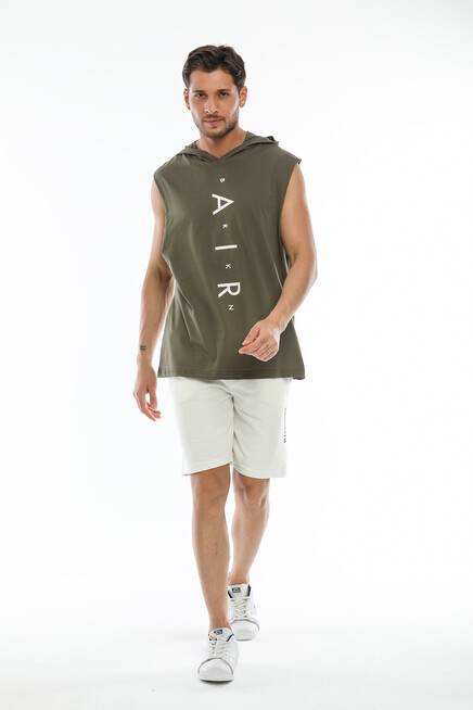 Süperlife Erkek Kapşonlu Standart &Regular Fit  Aır Baskılı Tişort SPR21Y07