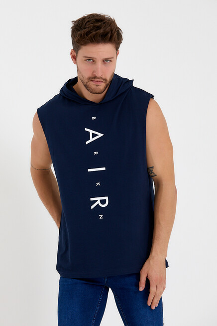 Süperlife Erkek Kapşonlu Standart &Regular Fit  Aır Baskılı Tişort SPR21Y07