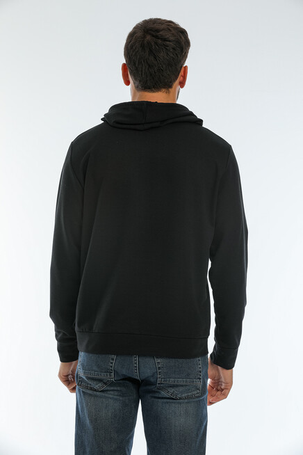 Süperlife Erkek Kapşonlu Regular Fit Brooklyn Baskılı İnce Sweatshirt SPR22SW161