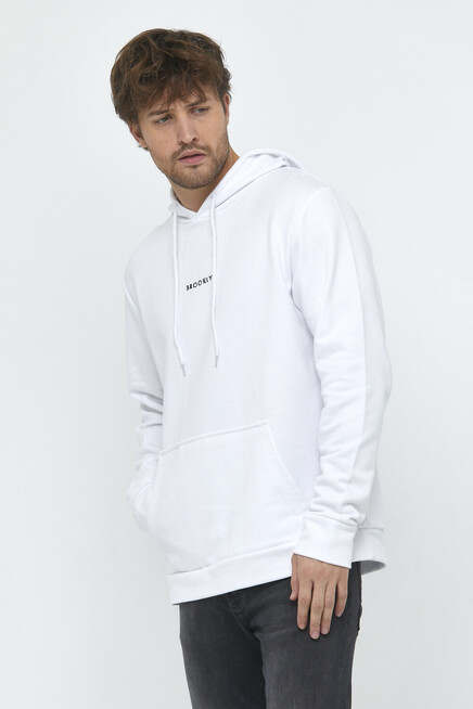 Süperlife Erkek Kapşonlu Regular Fit Brooklyn Baskılı İnce Sweatshirt SPR22SW161
