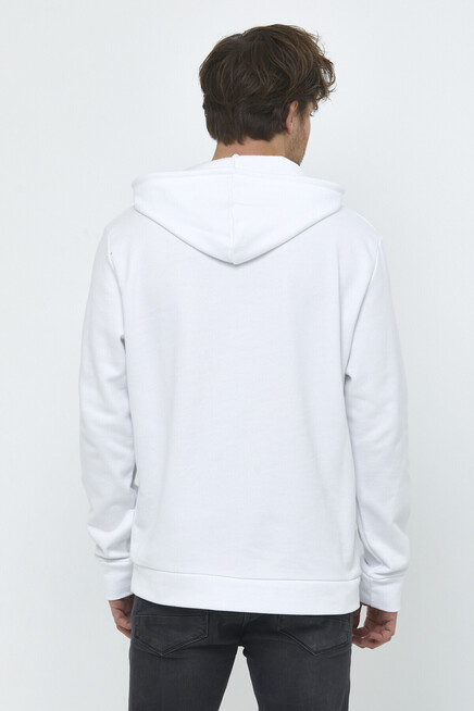 Süperlife Erkek Kapşonlu Regular Fit Brooklyn Baskılı İnce Sweatshirt SPR22SW161