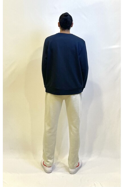 Süperlife Erkek Bisiklet Yaka 3 iplik Kalın Brooklyn Baskılı Sweatshirt SPR24sw29