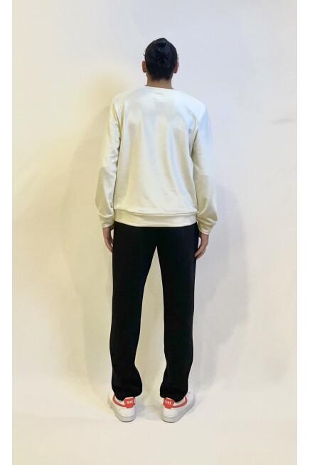 Süperlife Erkek Bisiklet Yaka 3 iplik Kalın Brooklyn Baskılı Sweatshirt SPR24sw29