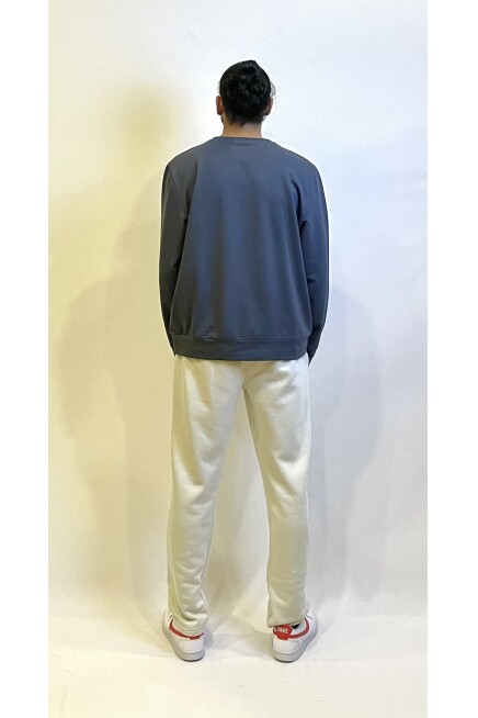 Süperlife Erkek Bisiklet Yaka Regular Fit Brooklyn Baskılı İnce Sweatshirt SPR23SW330