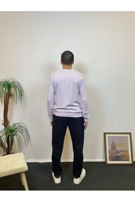 Süperlife Erkek Bisiklet Yaka Slim Fit İnce Sweatshirt SPR 20K17