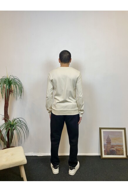 Süperlife Erkek Bisiklet Yaka Slim Fit İnce Sweatshirt SPR 20K17