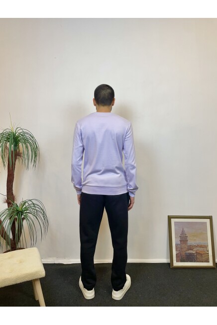 Süperlife Erkek Bisiklet Yaka Slim Fit İnce Sweatshirt SPR 20K17