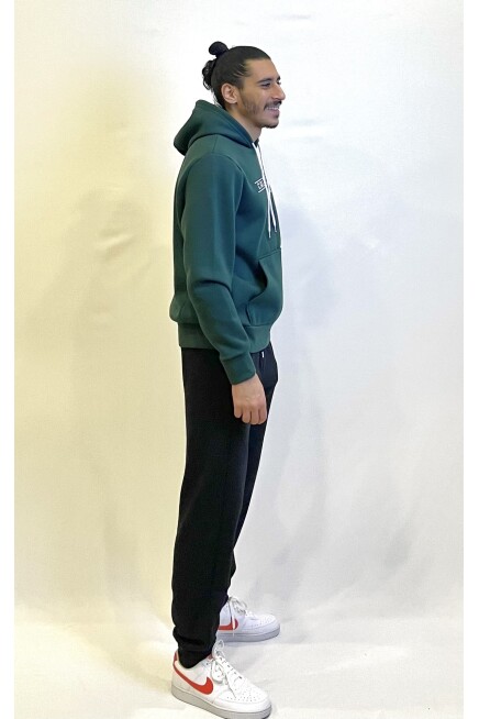 Süperlife Erkek Kapşonlu Rahat Kalıp İçi Polarlı 3 iplik Californıa Baskılı SweatShırt spr24sw11