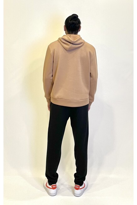 Süperlife Erkek Kapşonlu Rahat Kalıp İçi Polarlı 3 iplik Californıa Baskılı SweatShırt spr24sw11