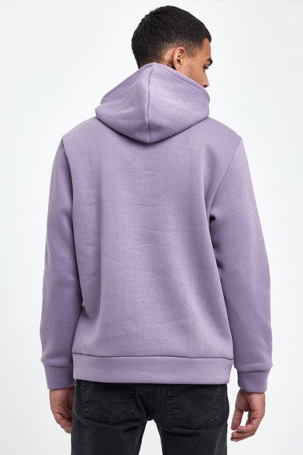  Kapşonlu Rahat Kalıp İçi Polarlı 3 iplik Tokyo Baskılı SweatShırt spr24sw12