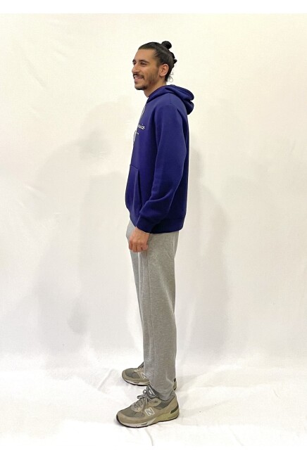 Erkek Kapşonlu Rahat Kalıp İçi Polarlı 3 iplik EL Yazılı Californıa Baskılı Swetashırt spr24sw03