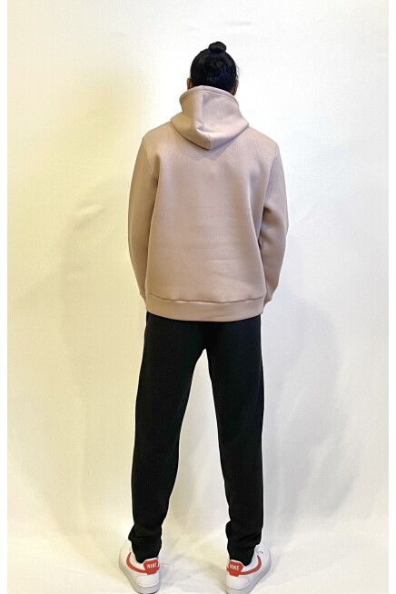  Kapşonlu Rahat Kalıp İçi Polarlı 3 iplik Tokyo Baskılı SweatShırt spr24sw12