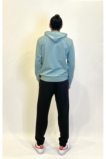 Süperlife Erkek Kapşonlu Regular Fit Air Baskılı İnce Sweatshirt SPR22SW162