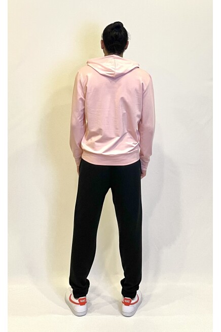 Süperlife Erkek Kapşonlu Regular Fit Air Baskılı İnce Sweatshirt SPR22SW162