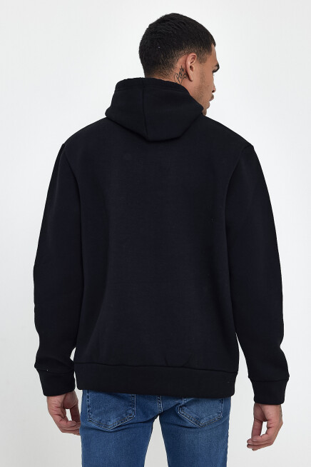 Süperlife Erkek Rahat Kalıp İçi Polarlı 3 iplik Amerikan Baskılı Swetashırt Spr24sw01