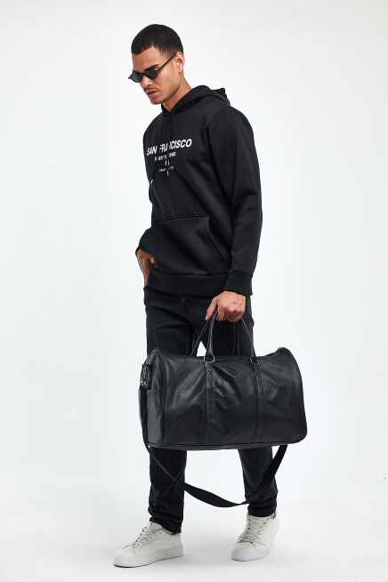 Süperlife Erkek Rahat Kalıp İçi Polarlı 3 iplik San Francisco Swetashırt spr24sw02