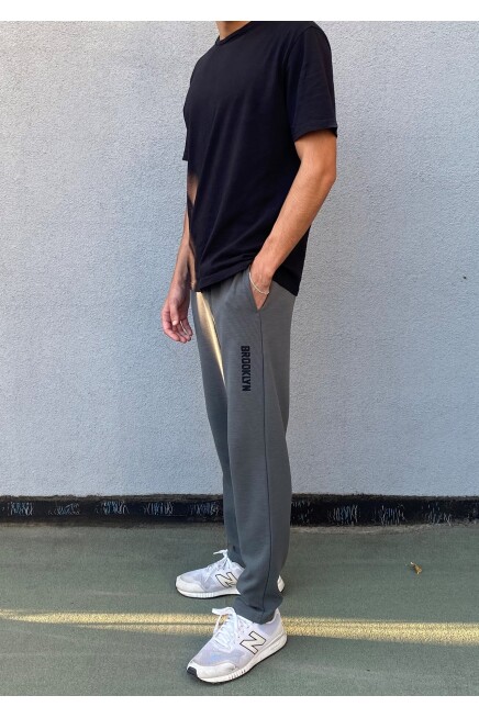 Süperlife Erkek Regular Fit Broklyn Baskılı İnce Eşofman Altı SPR 205