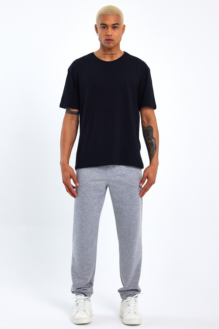 Erkek Regular/Normal Kesim Lastik Belli Brooklyn Şehir İnce Baskılı Eşofman Altı 24EA203