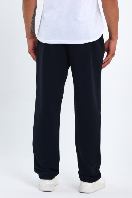 Erkek Regular/Normal Kesim Lastik Belli  Brooklyn Şehir Baskılı İnce Eşofman Altı 24EA205