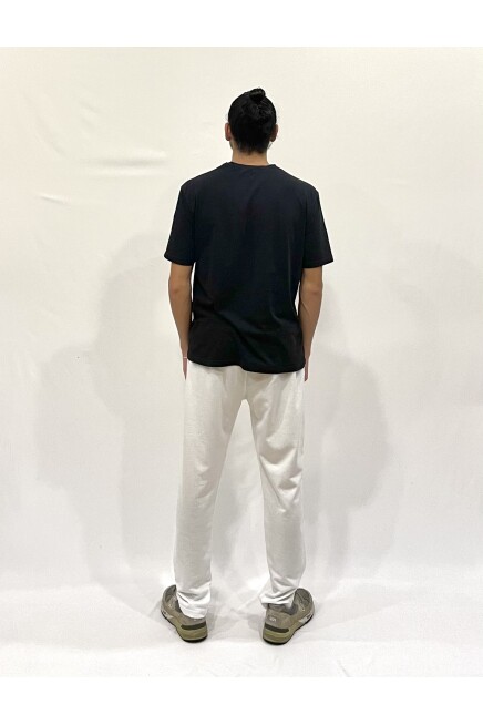 Erkek Regular/Normal Kesim Lastik Belli  Brooklyn Şehir Baskılı İnce Eşofman Altı 24EA205