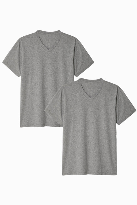 Kadın V Yaka Tshirt SPR24TSK40-2