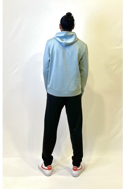 Süperlife Kapşonlu Uzun Kollu Baskılı Dar Kalıp İnce Erkek Sweatshirt SPR 2019K61