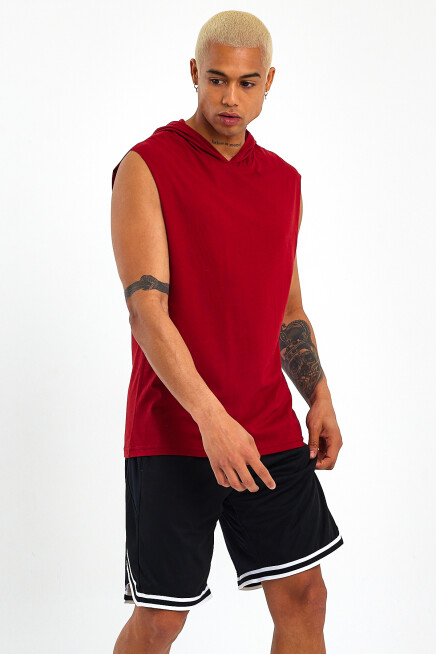 Süperlife Erkek Kapşonlu Standart &Regular Kalıp Fit Tişort SPR21Y04