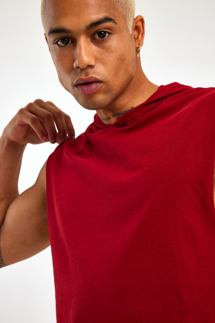 Süperlife Erkek Kapşonlu Standart &Regular Kalıp Fit Tişort SPR21Y04