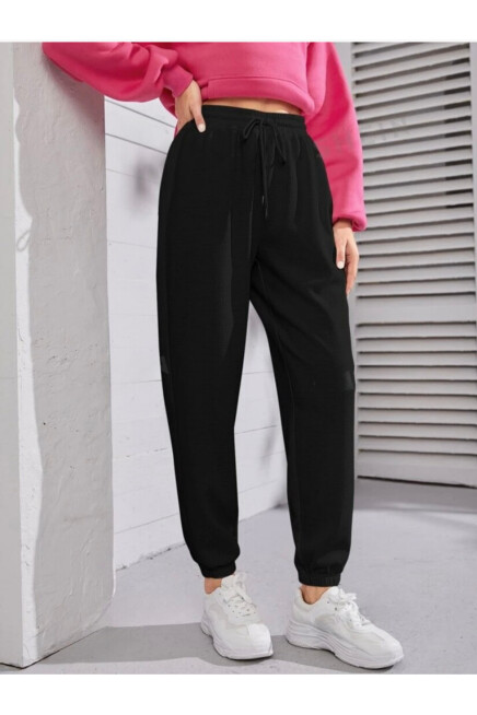 Unisex Beli ve Paça Lastikli İnce Eşofman Altı SPR24UEA82