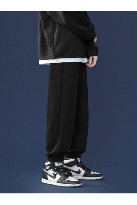 Unisex Beli ve Paça Lastikli İnce Eşofman Altı SPR24UEA82