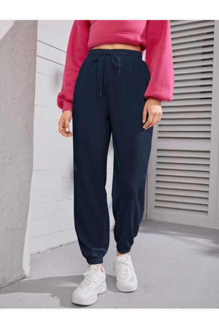 Unisex Beli ve Paça Lastikli İnce Eşofman Altı SPR24UEA82