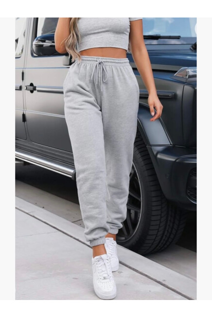 Unisex Beli ve Paça Lastikli İnce Eşofman Altı SPR24UEA82