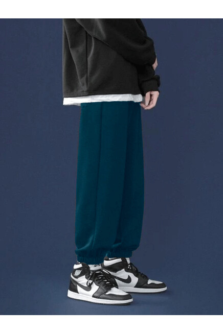 Erkek Bel ve Paça Lastikli İnce Eşofman Altı SPR24EA82