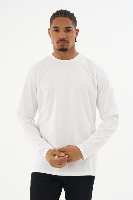 Erkek Bisiklet yaka Uzun kollu Tshırt SPR24TS41